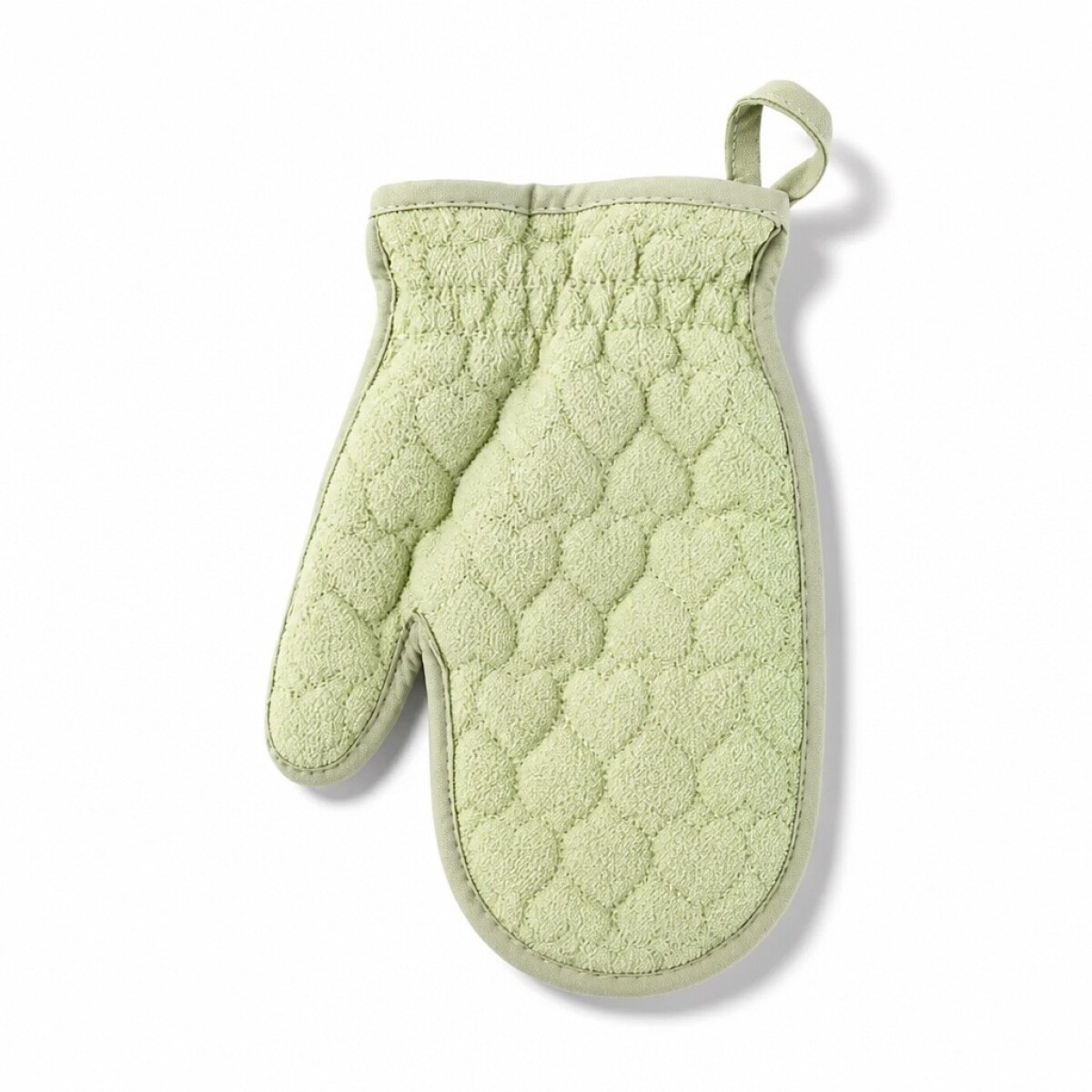 GUANTE EXFOLIANTE PARA BAÑO ACOLCHADO (VERDE) 