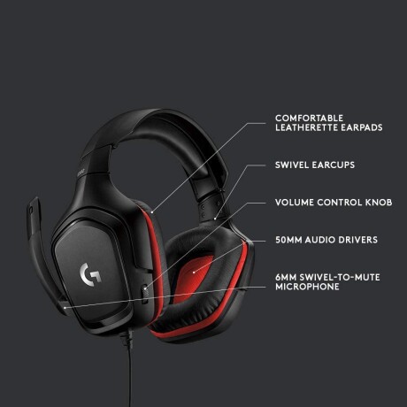 AURICULARES GAMER LOGITECH G SERIES G332 Negro