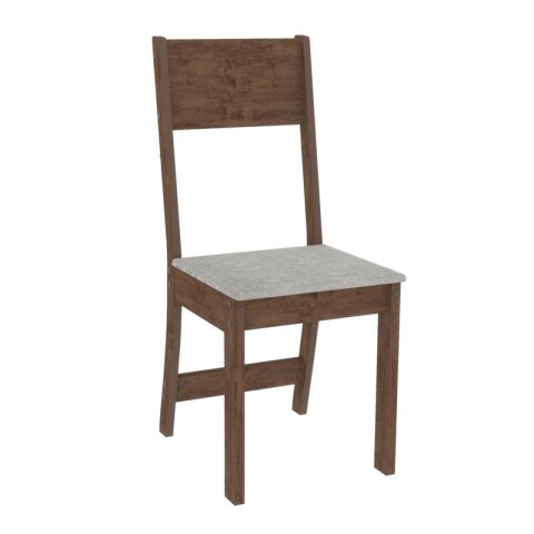 Juego de comedor Karla de 4 Sillas y una Mesa Rectangular Marrón Lino Juego de comedor Karla de 4 Sillas y una Mesa Rectangular Marrón Lino