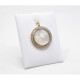 Medalla Estilo Antiguo Oro 18K, Nácar Y Diamantes Imagen Angel. Medalla Estilo Antiguo Oro 18K, Nácar Y Diamantes Imagen Angel.