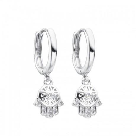 Par de aros de plata 925, MANO DE FATIMA. Par de aros de plata 925, MANO DE FATIMA.