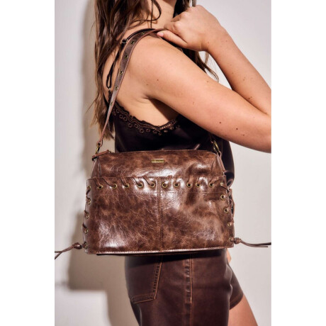 Cartera Cuero Vegano Chocolate