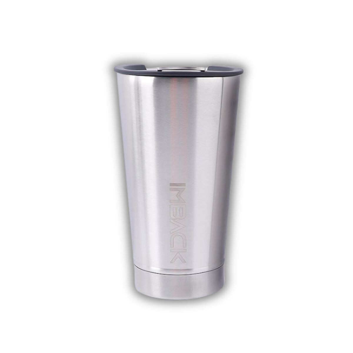 Vaso Termico De 592ml Acero Inoxidable Doble Capa Con Tapa Color Acero 