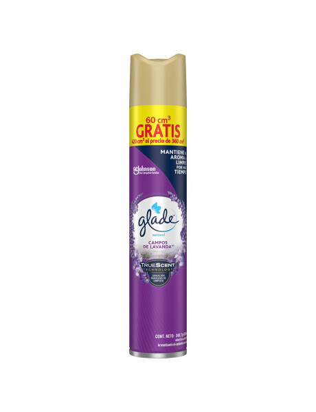 AROMATIZADOR GLADE LAVANDA, 360cc AROMATIZADOR GLADE LAVANDA, 360cc