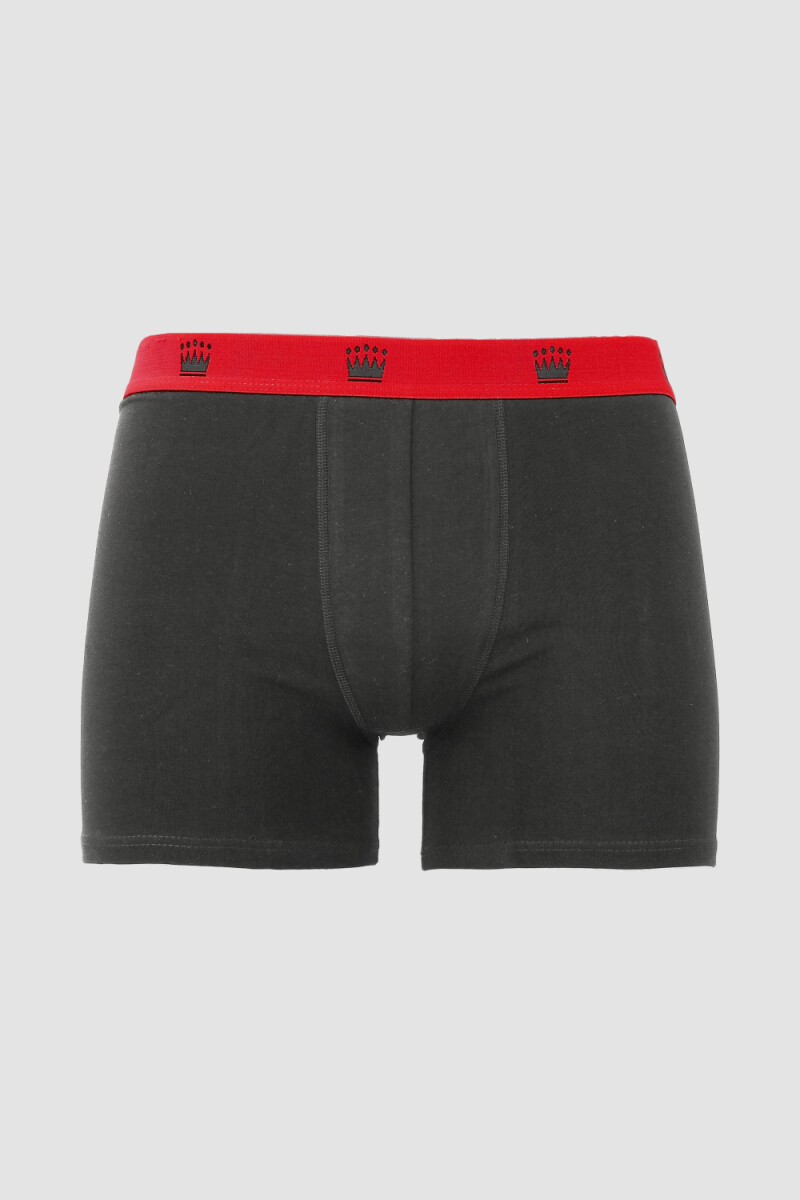 boxer liso alg y lyc c/elastano Gris
