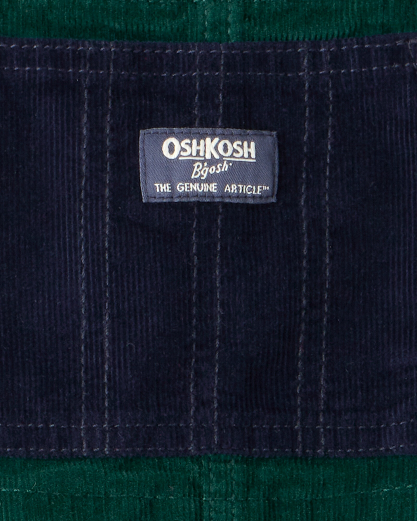 Enterito de pana, verde Sin color