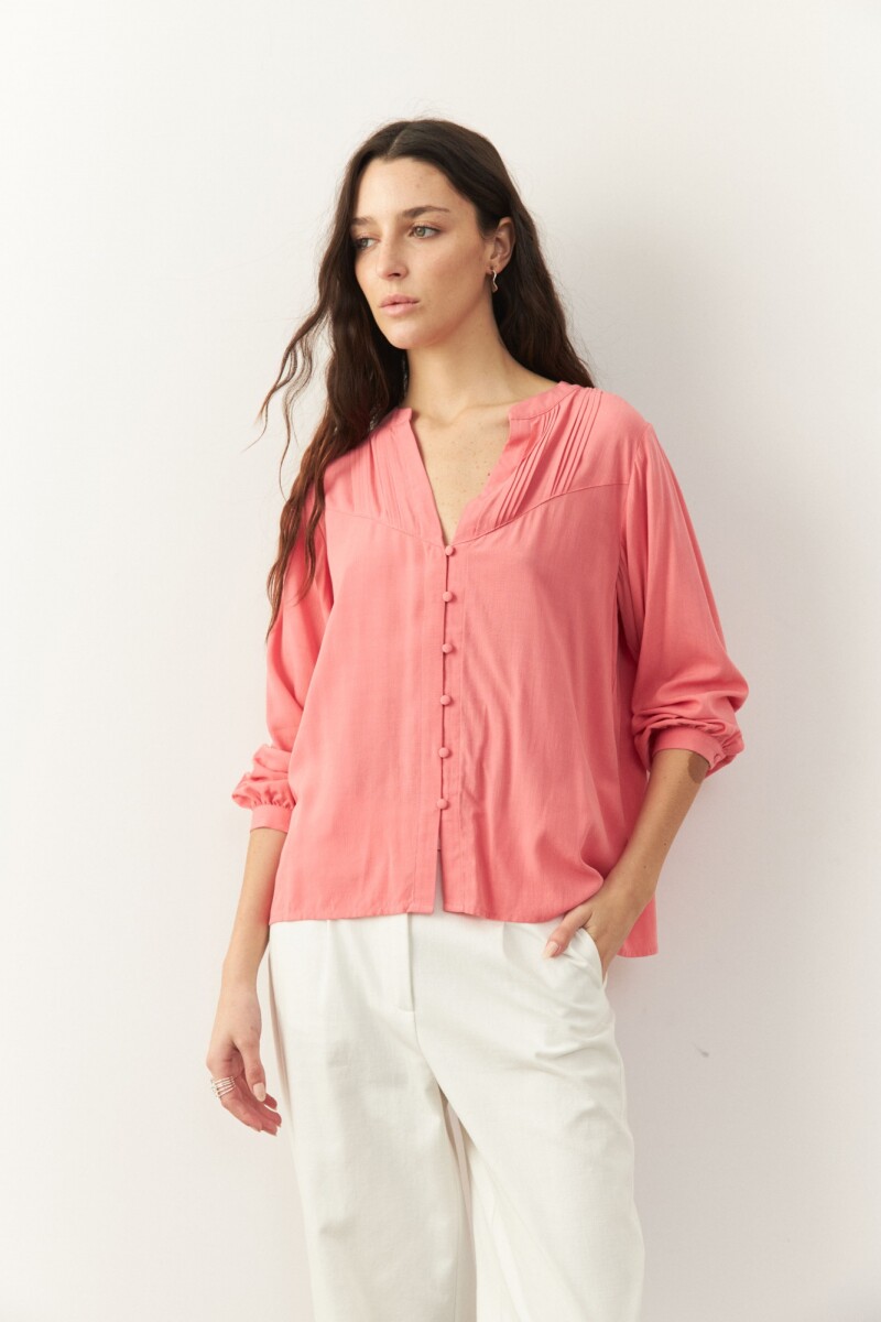 CAMISA PERLINA Coral