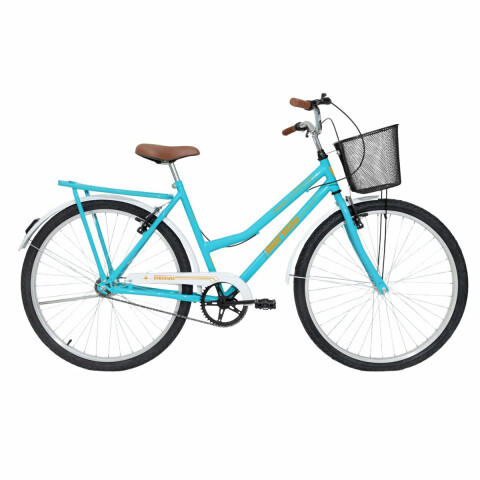 BICICLETA MORMAII RODADO 26 TRANSPORTE SOBERANA C/CANASTO VERDE TIFFANY Bicicleta Mormaii Rodado 26 Transporte Soberana C/canasto Verde Tiffany