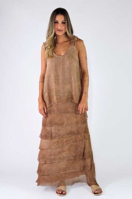 POLLERA GIULIANA Camel
