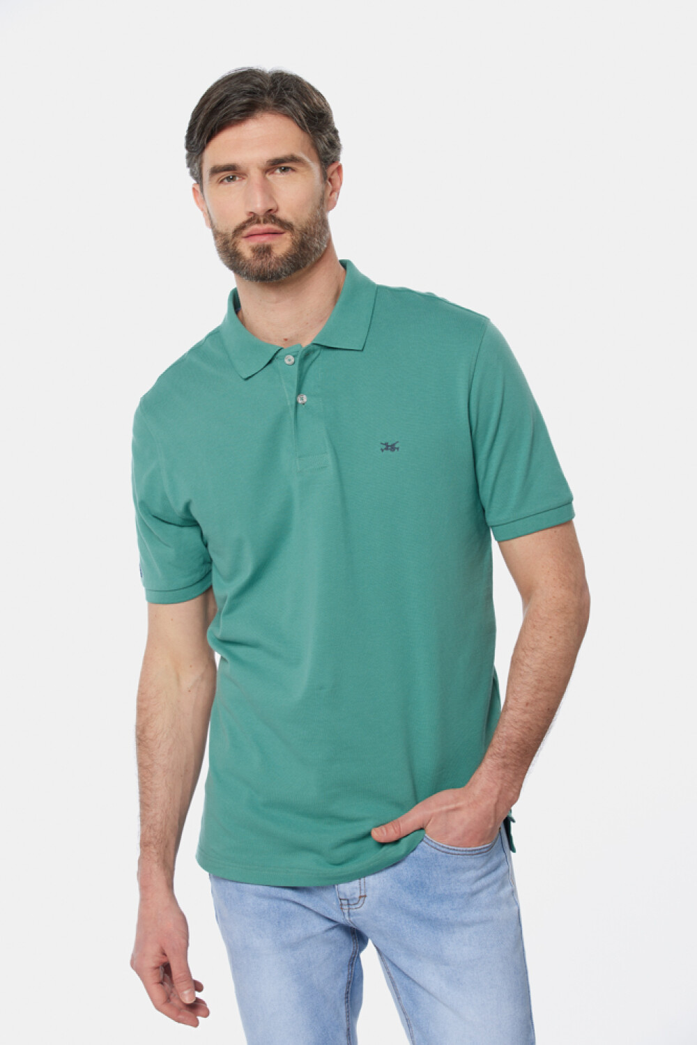 REMERA POLO LISA Verde Claro