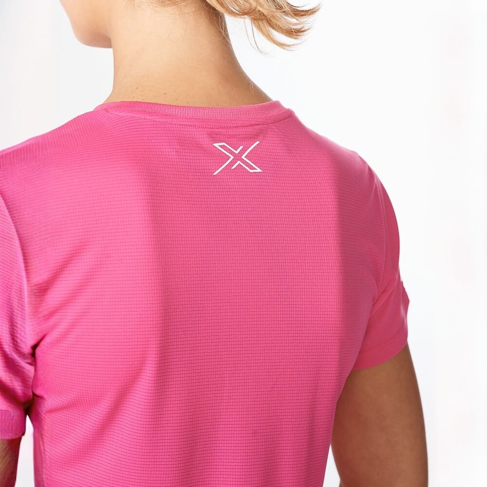 Aero Tee - Mujer Mauve/white Reflective