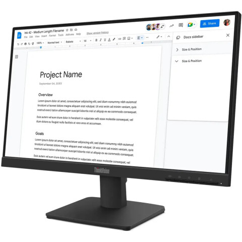 Monitor Lenovo Thinkvision S22-4e 21.5" Monitor MONITOR LENOVO S22-4E 21.5" FHD