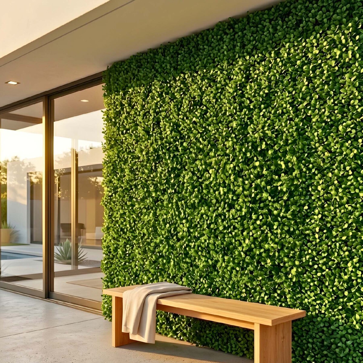 Pasto Artificial Para Jardin Cercos Rejas Paredes Mamparas 