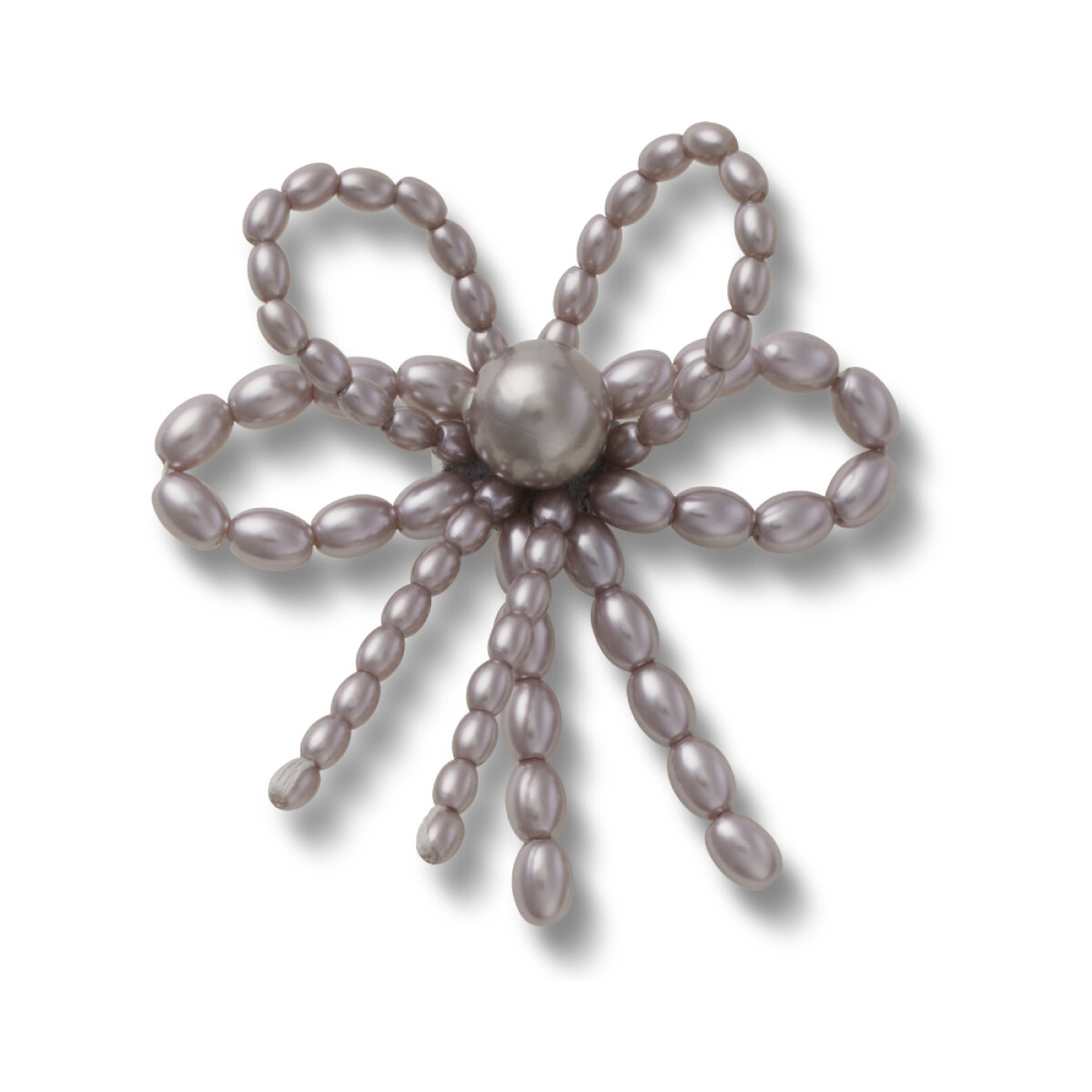 Jibbitz Black Pearl Beaded Bow 