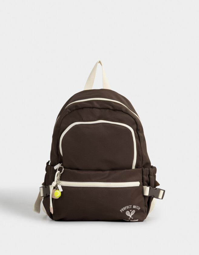 Mochilas Urbanas Mochila Canvas Back To School - Marron Chocolate