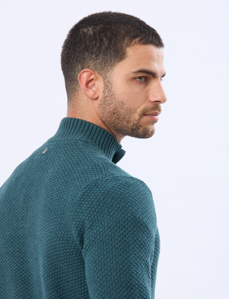 BUZO TEJIDO TEXTURADO Verde