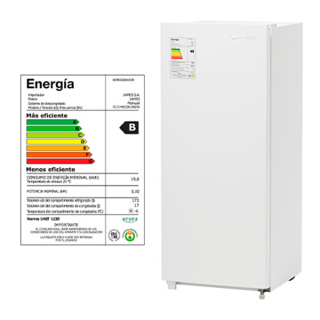 Frigobar James RJ 23 MB 190 lts Blanco 001