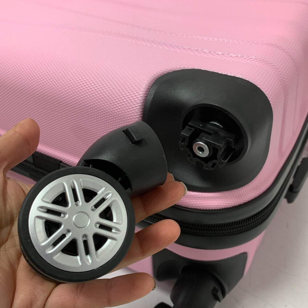 Valija Rigida Carry On Con Mango Telescopico Rosa