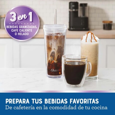 Cafetera Oster para Frappé, con Licuadora de 3 Funcionalidades Cafetera Oster para Frappé, con Licuadora de 3 Funcionalidades