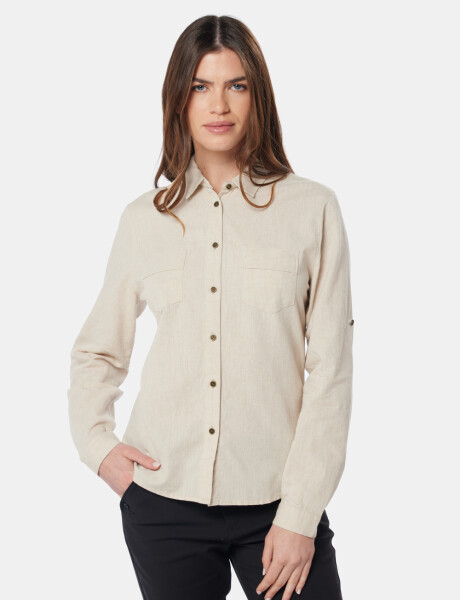 CAMISA DE LINO Beige