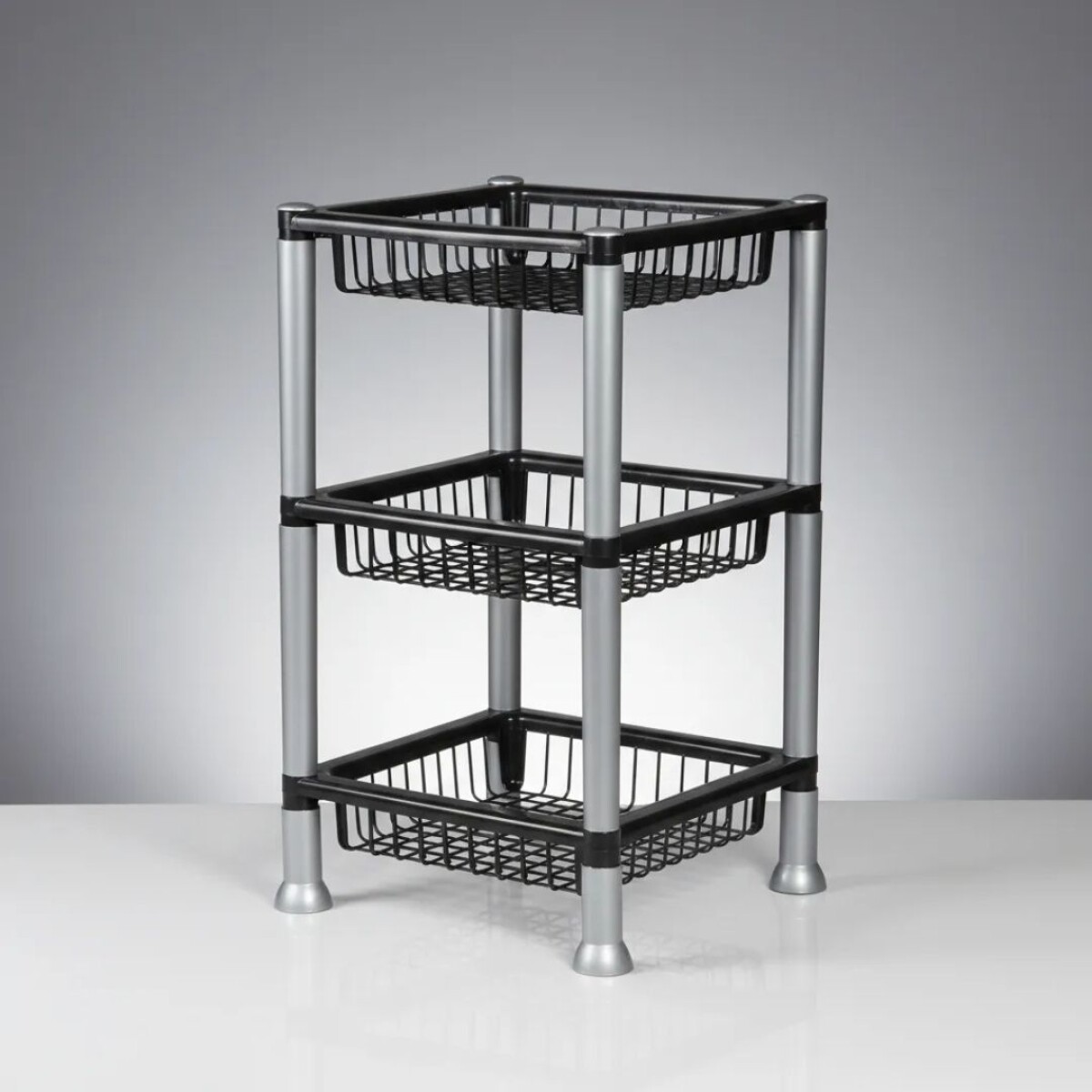 FRUTERO ORGANIZADOR CUADRADO 3 PISOS 