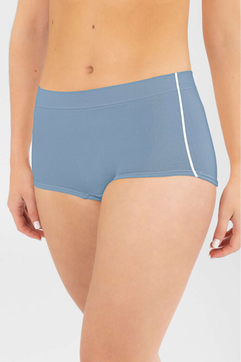 Boxer hibisco - Azul 