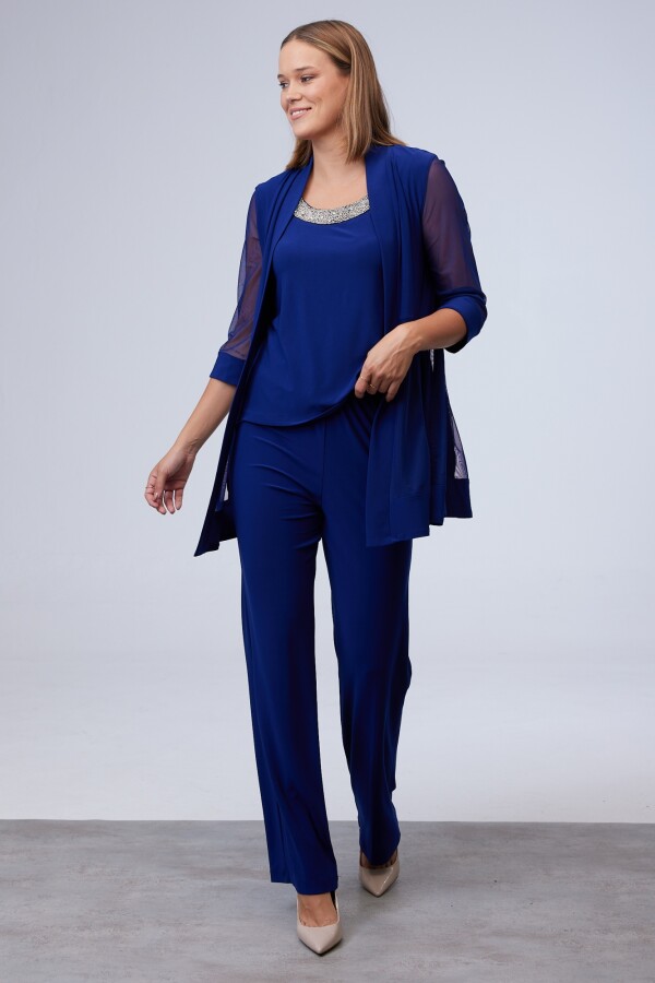Set Chaqueta, Blusa & Pantalón AZUL