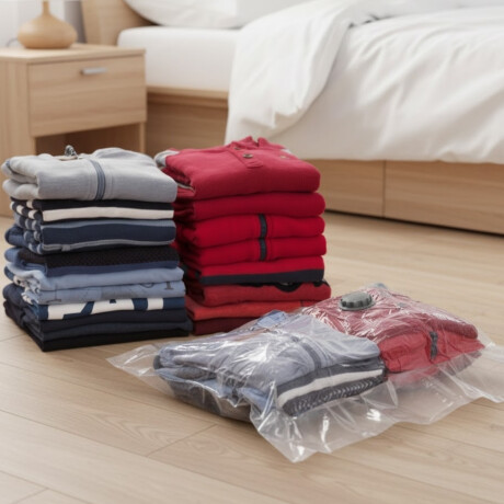 Bolsa al vacío para ropa M TRANSPARENTE