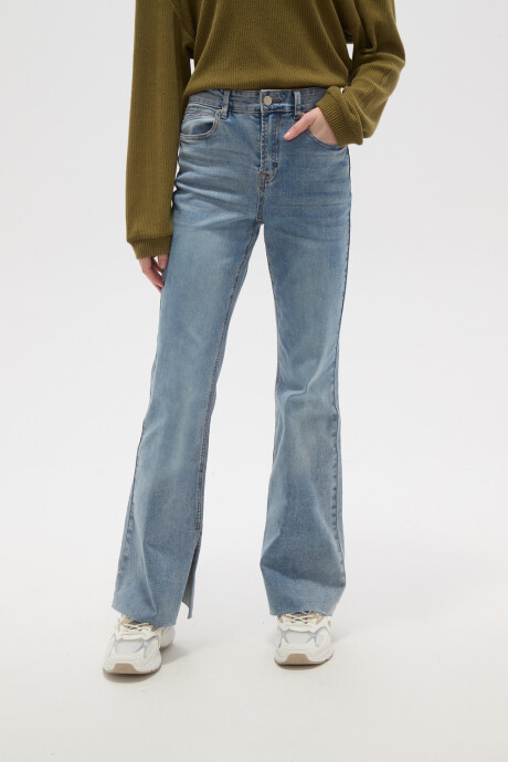 Pantalon Strada Azul Grisaceo