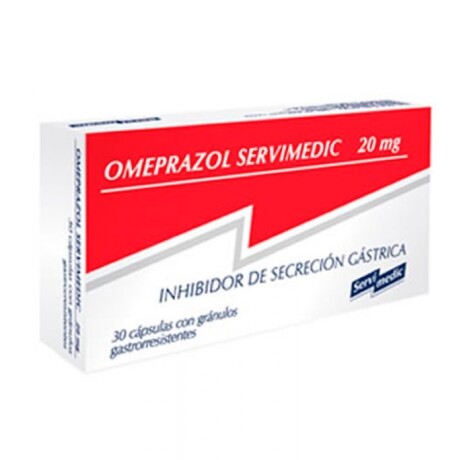 Omeprazol Servimedic 20mg 30 Cápsulas Omeprazol Servimedic 20mg 30 Cápsulas