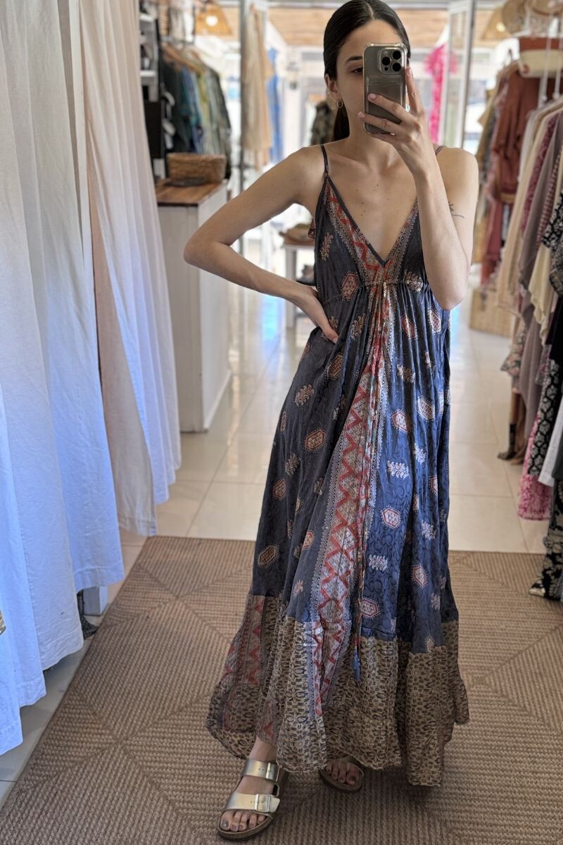 Vestido de seda Vida Tonos lilas