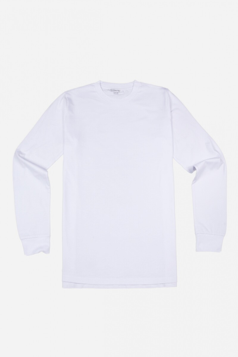 Remera manga larga BLANCO