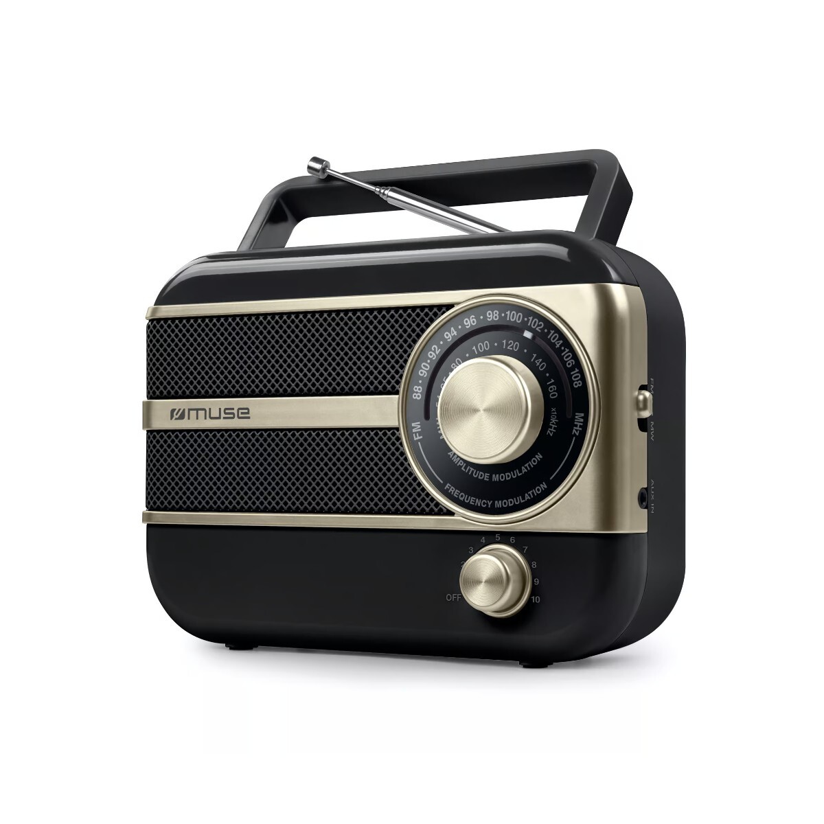 RADIO PORTATIL MUSE M-056 BG AM/FM 
