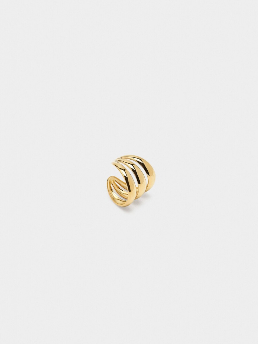 Anillo Efecto Triple - Acero Inoxidable dorado