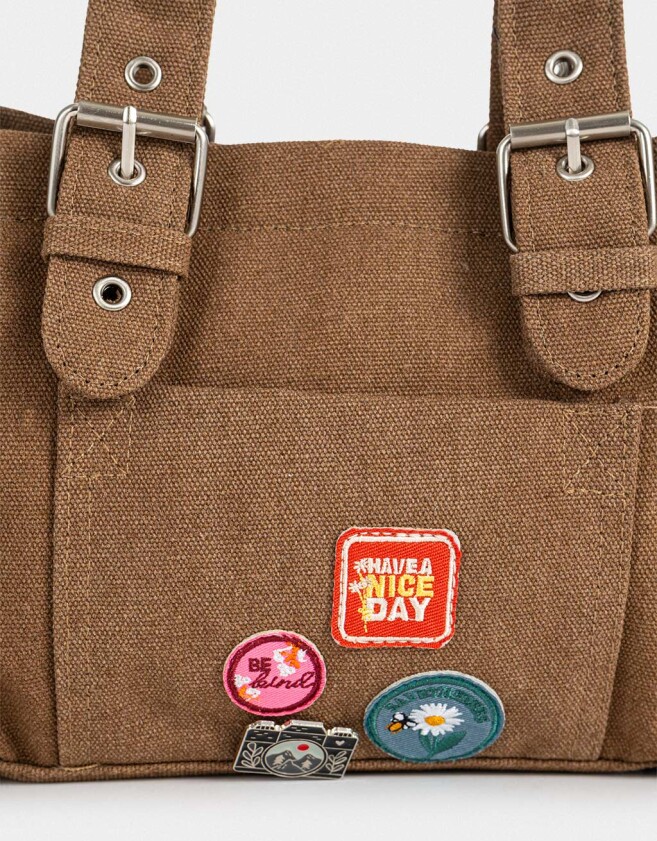 City Cartera City Parches - Marron Chocolate