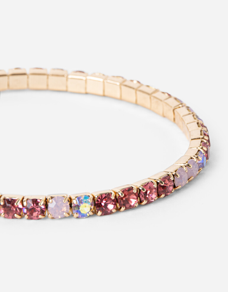 Pulseras Elásticas Strass Pulsera Elástica Mix Strass - Combinacion Multicolor