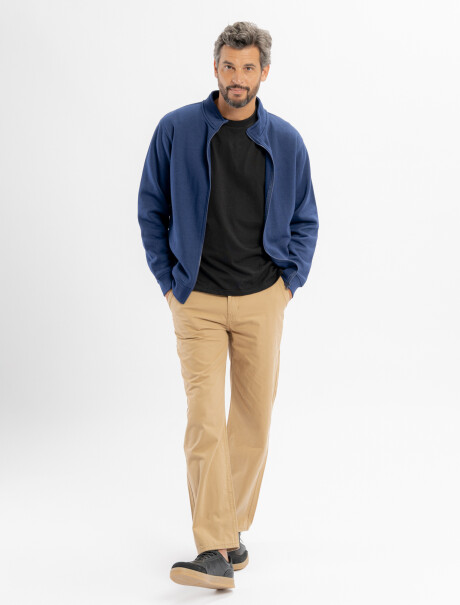 Campera felpa Marco azul marino