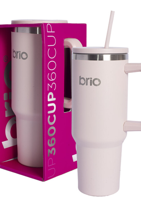 Vaso Térmico brio Con Tapa Sorbito Cup 360 1200ml Rosa