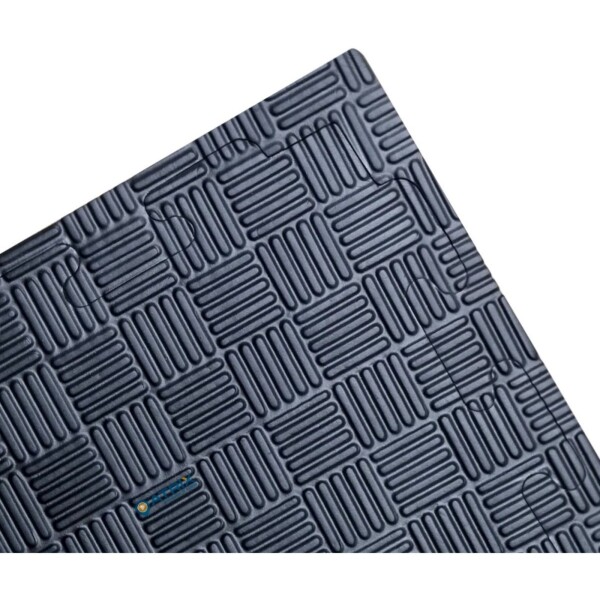 Piso Tatami Goma Eva Encastrable 1x1m 2cm Yoga Pesa Mancuer NEGRO GRIS