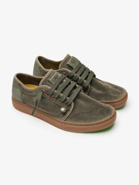 SHOES HEISEI SUEDE DEEP KHAKI/GR