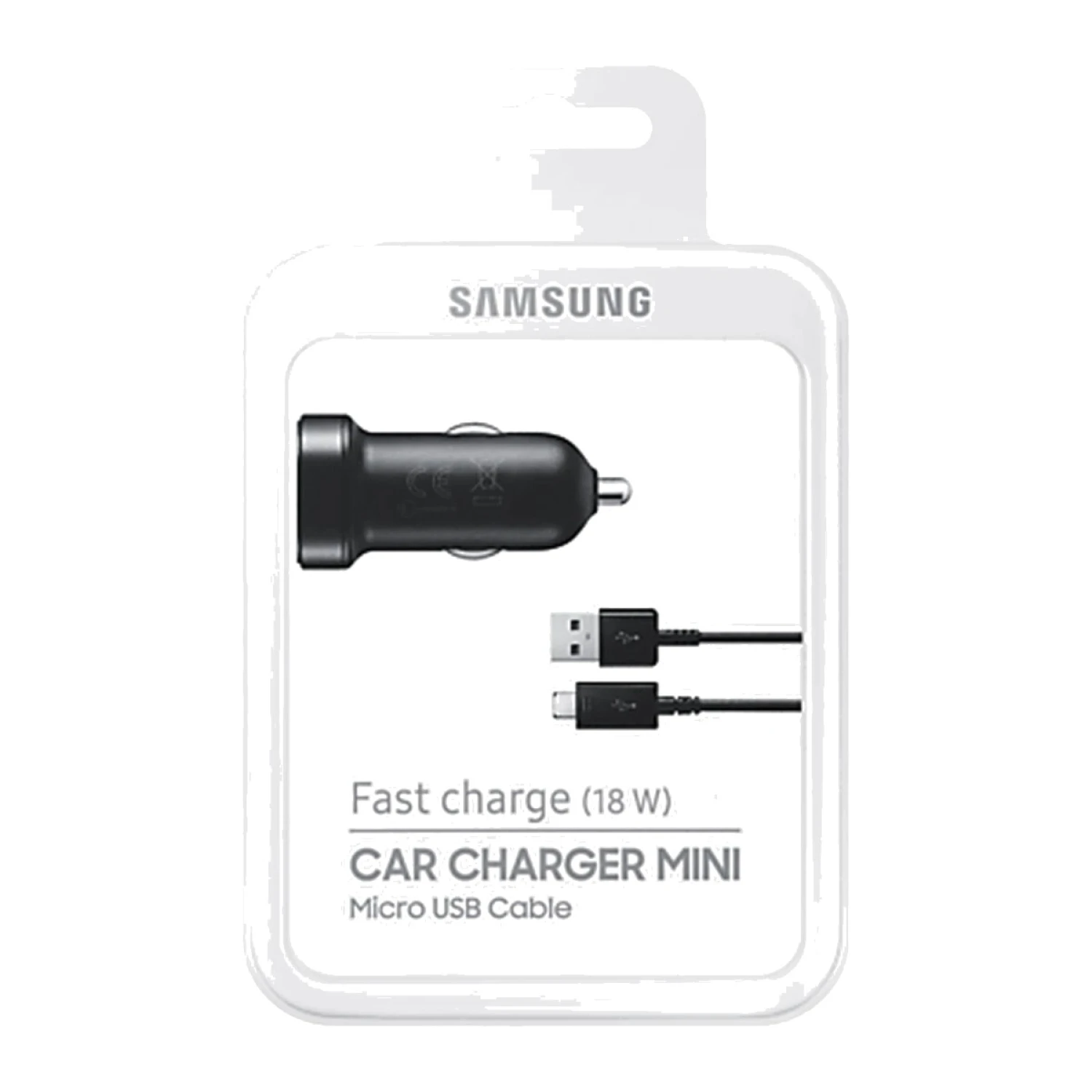 Cargador de Auto Samsung Carga Rápida con Cable Micro USB