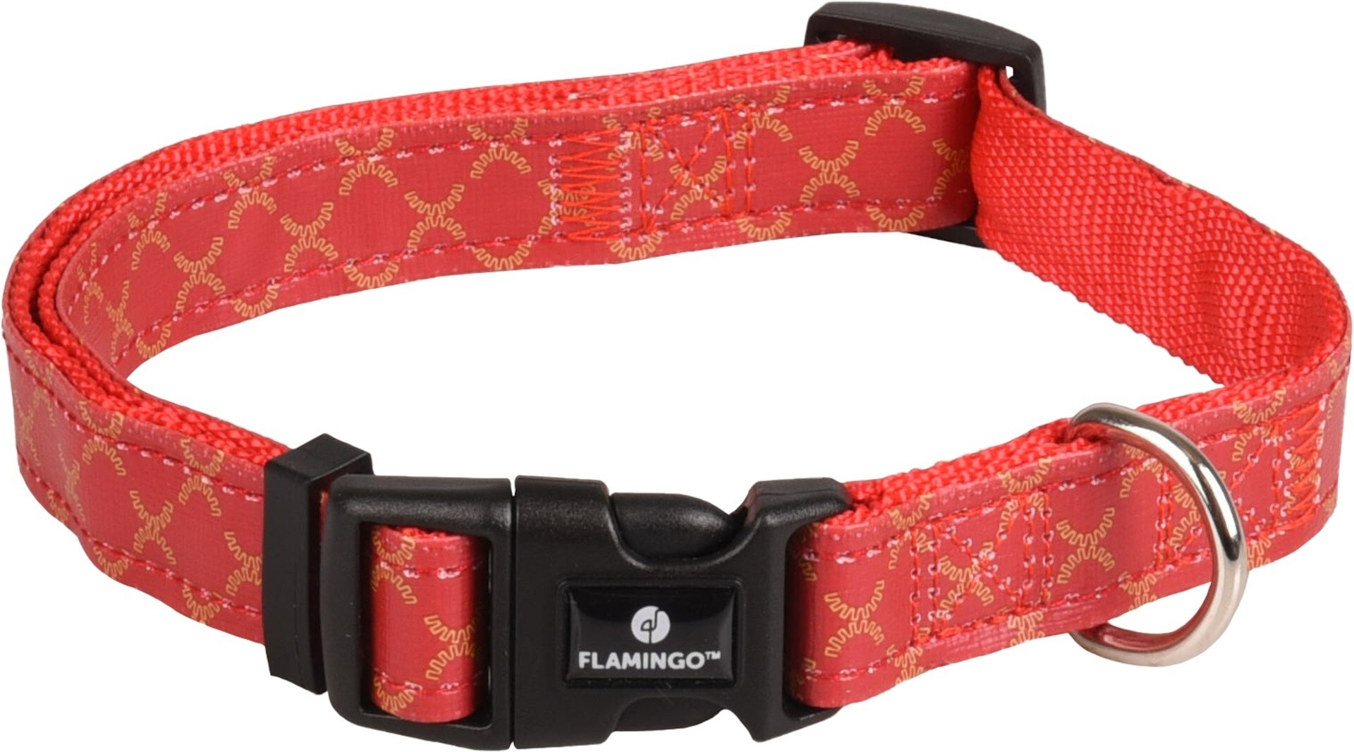 COLLAR PARA PERROS FLAMINGO ODIN ROJO M 