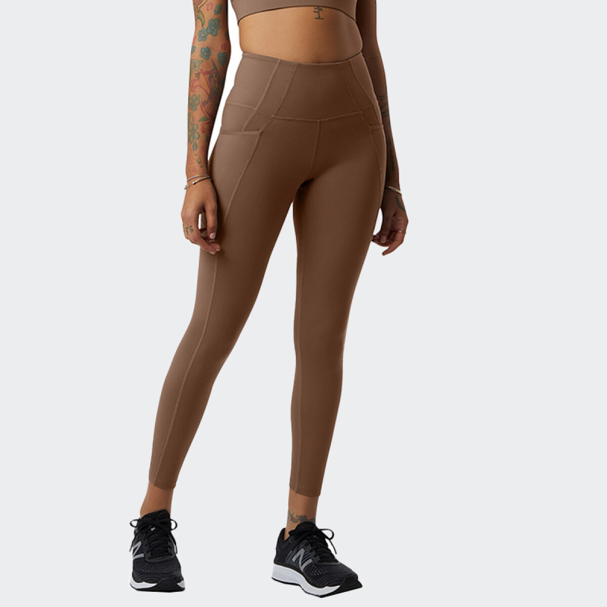 Calza New Balance Shape Shield 7/8 - Marrón 