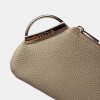Monedero Katy En Cuero Graneado Taupe