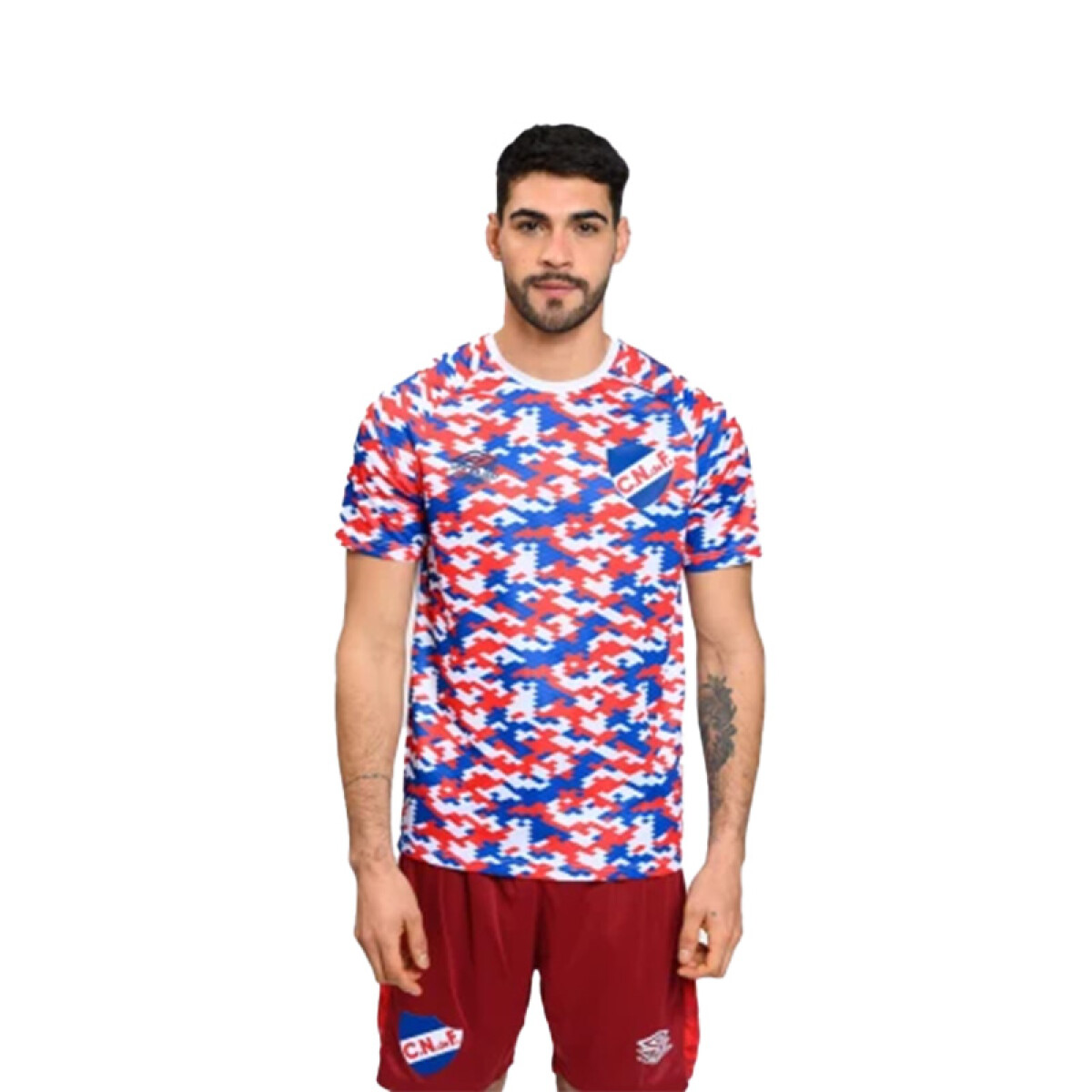 Remera Umbro Nacional Pro Training Camo - Blanco 