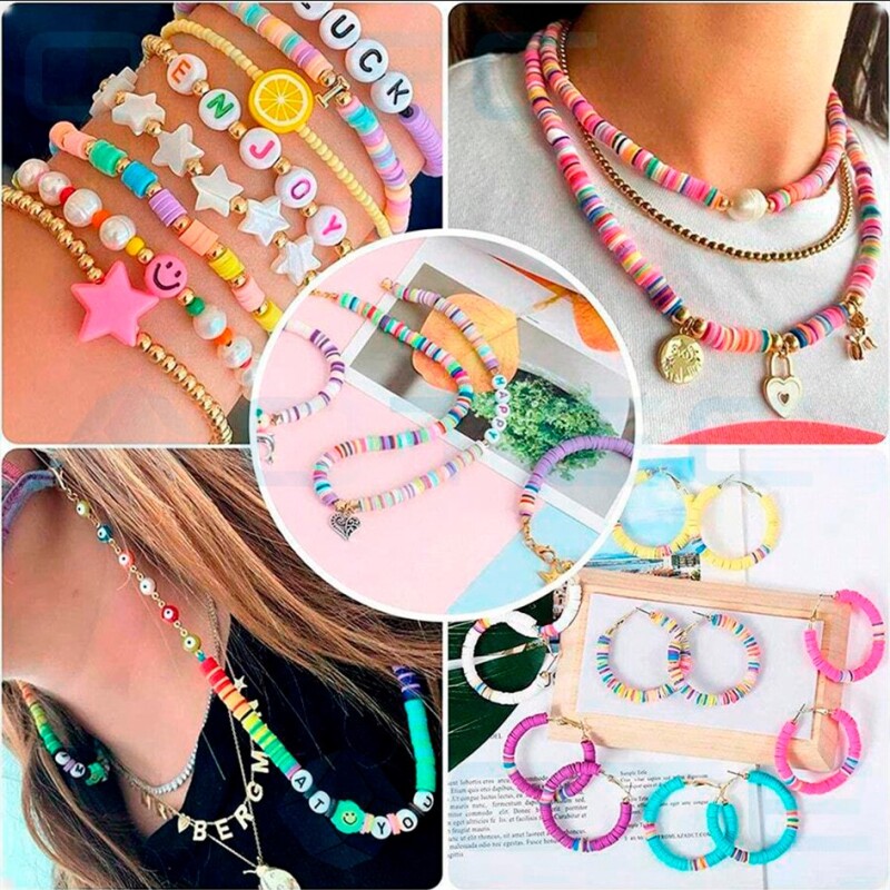 Cuentas de Arcilla Polimérica Para Hacer Pulseras C4 Cuentas de Arcilla Polimérica Para Hacer Pulseras C4