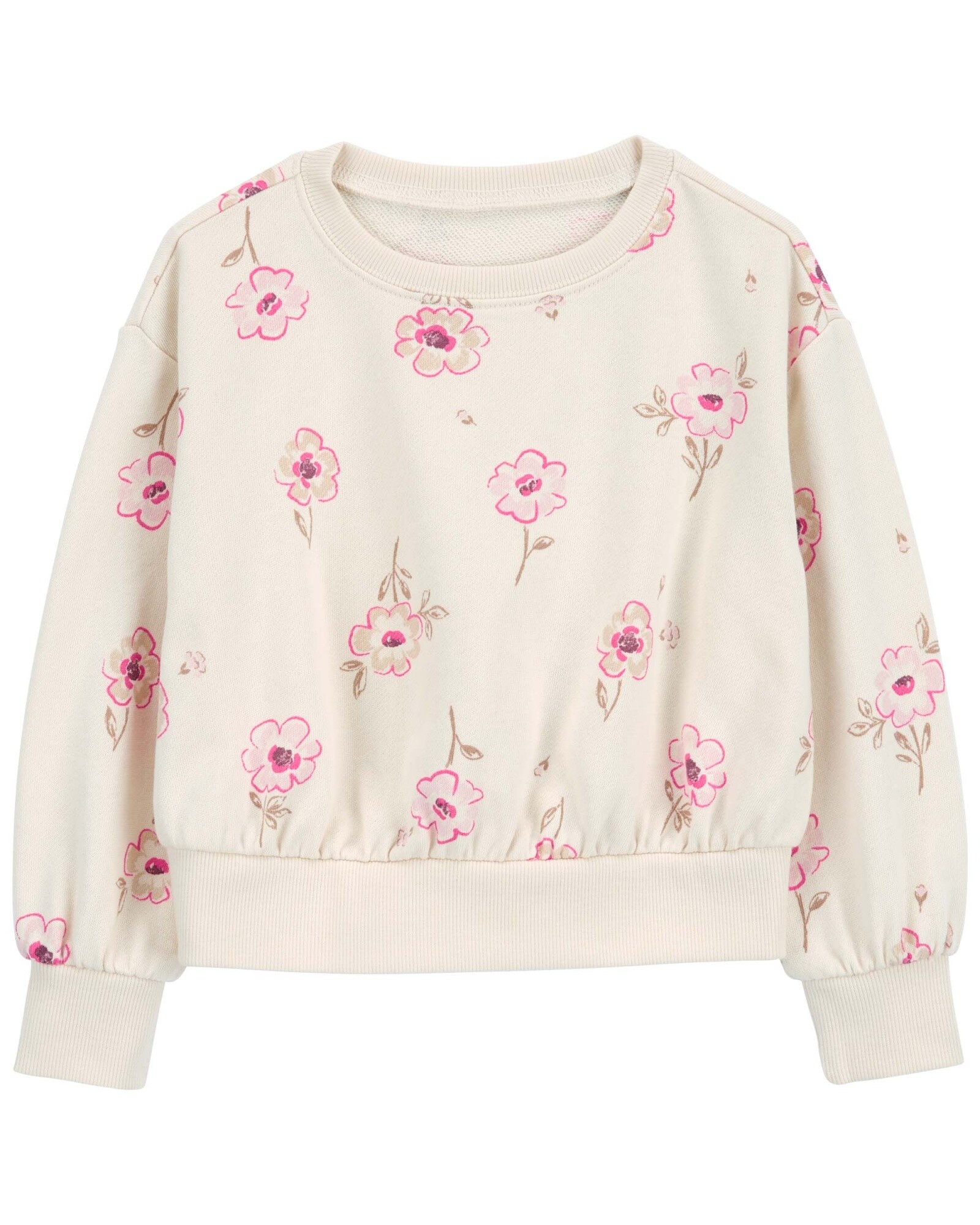 Buzo de algodón, diseño floral Sin color