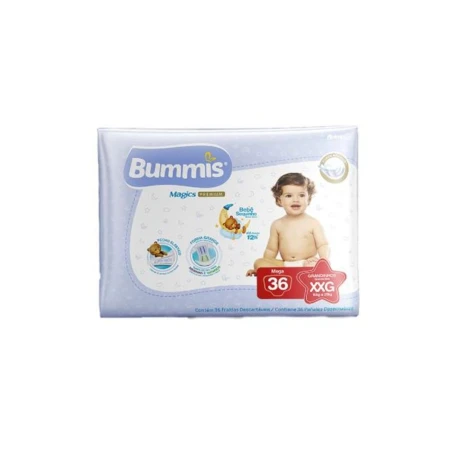 PAÑAL BUMMIS PREMIUM XXG (15A25KG) PAQUETE CHICO 36PCS PAÑAL BUMMIS PREMIUM XXG (15A25KG) PAQUETE CHICO 36PCS