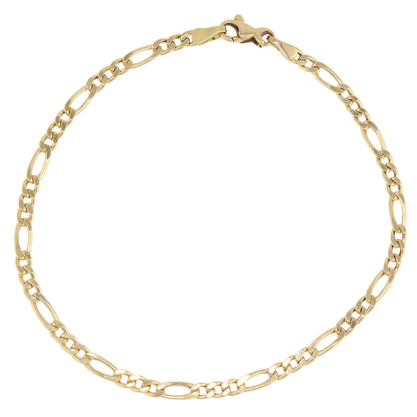 Pulsera Fígaro Clásica de oro amarillo 18k Pulsera Fígaro Clásica de oro amarillo 18k