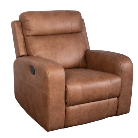 RECLINER MANUAL HAMILTON 1 CUERPO TELA MARRON HAMILTON CAMEL